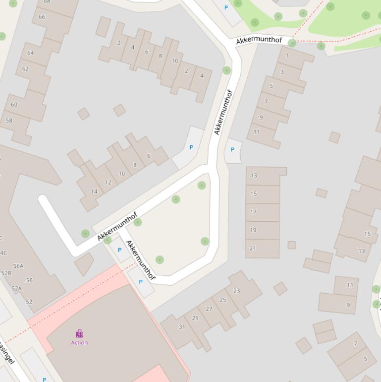 Kaart van de Akkermunthof.