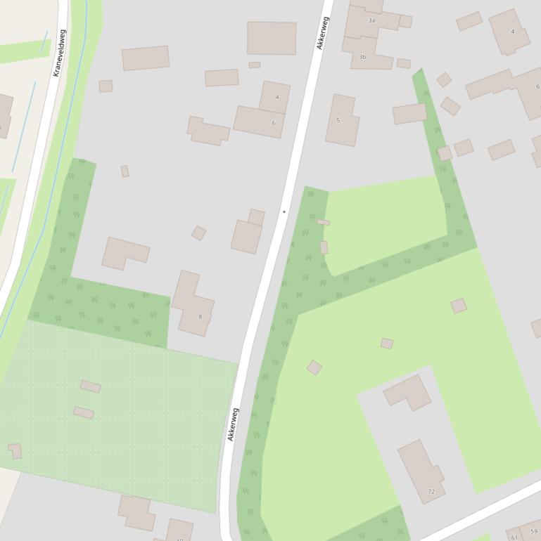 Kaart van de Akkerweg.