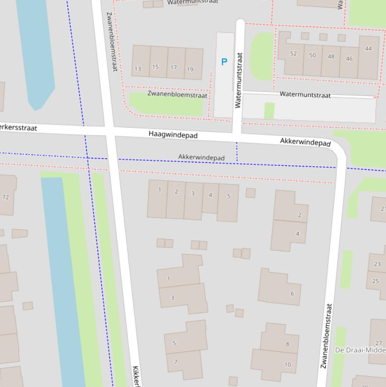 Kaart van het Akkerwindepad.