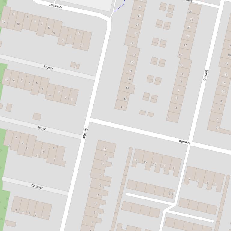 Kaart van  Albertijn.