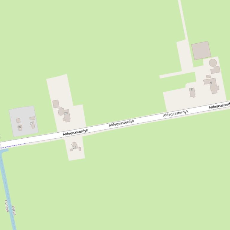 Kaart van  Aldegeasterdyk.