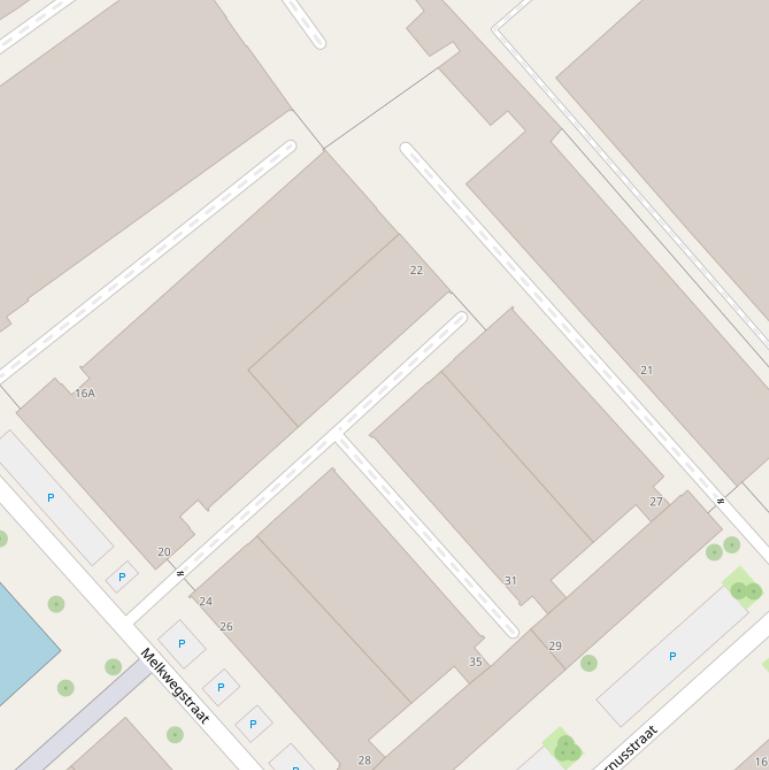 Kaart van de Alhenaweg.