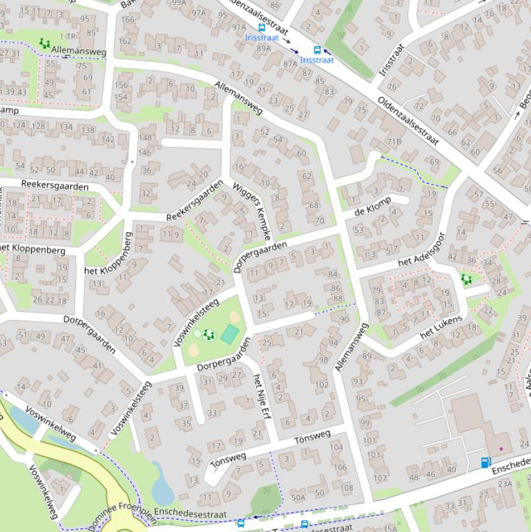 Kaart van de Allemansweg.