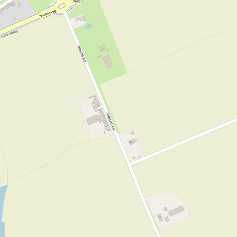 Kaart van de Altenastraat.