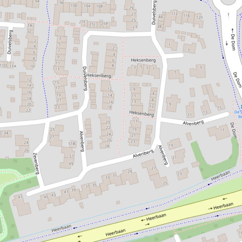 Kaart van  Alvenberg.