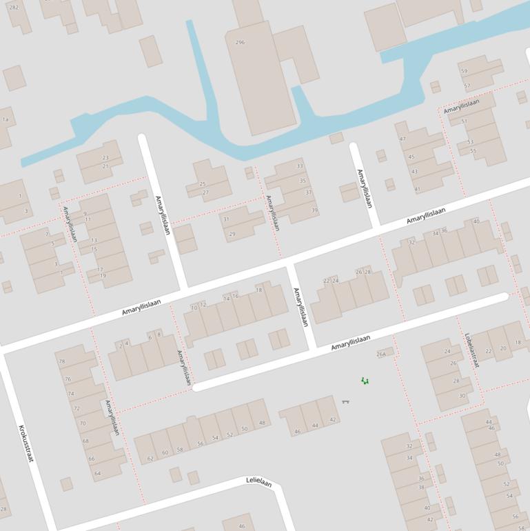 Kaart van de Amaryllislaan.