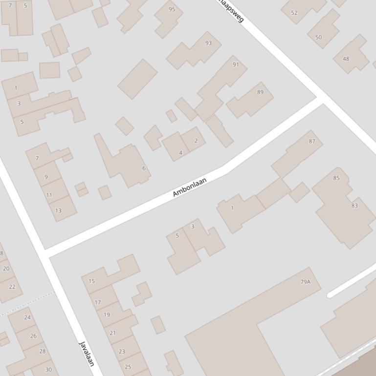Kaart van de Ambonlaan.