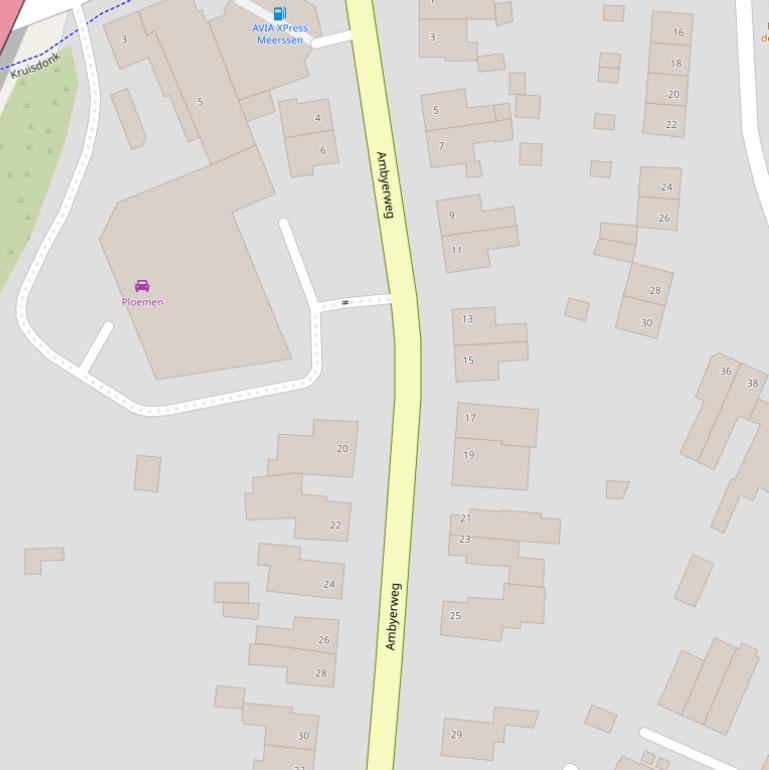 Kaart van de Ambyerweg.