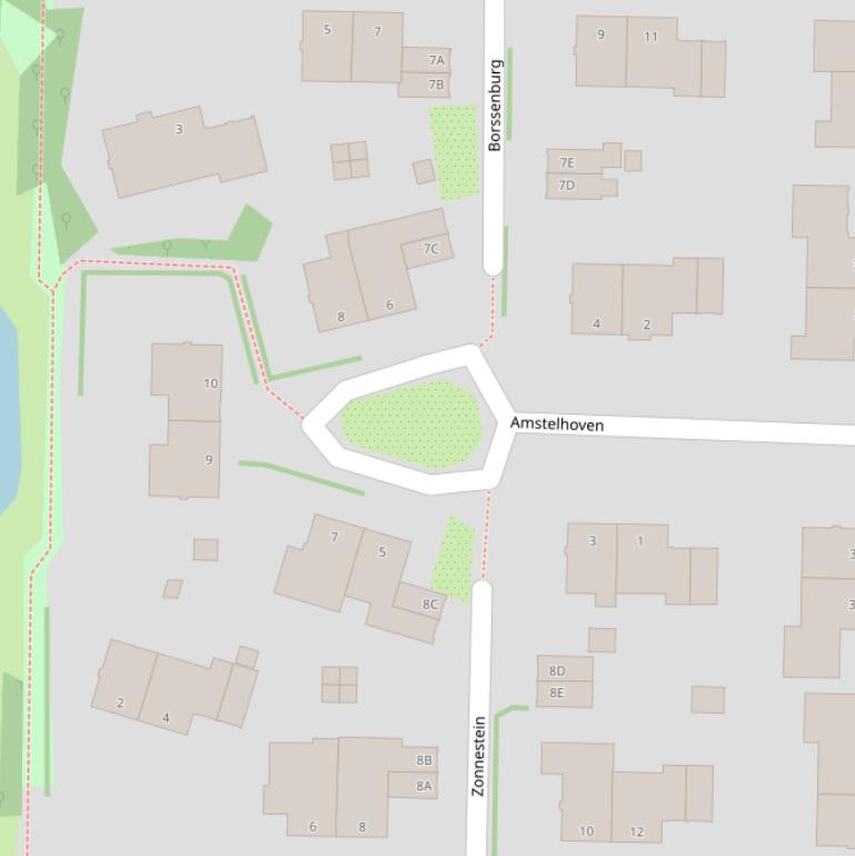 Kaart van  Amstelhoven.