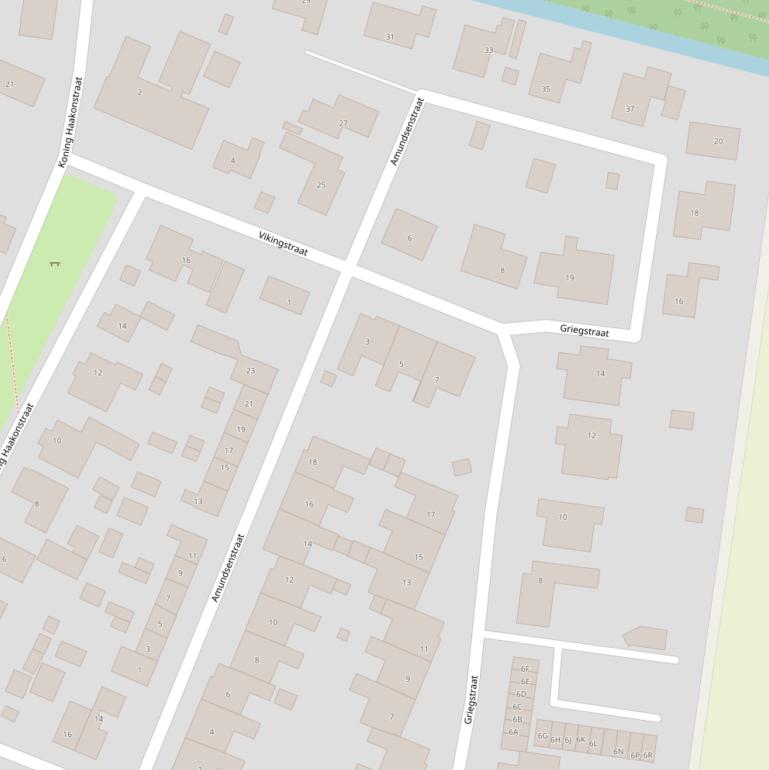 Kaart van de Amundsenstraat.