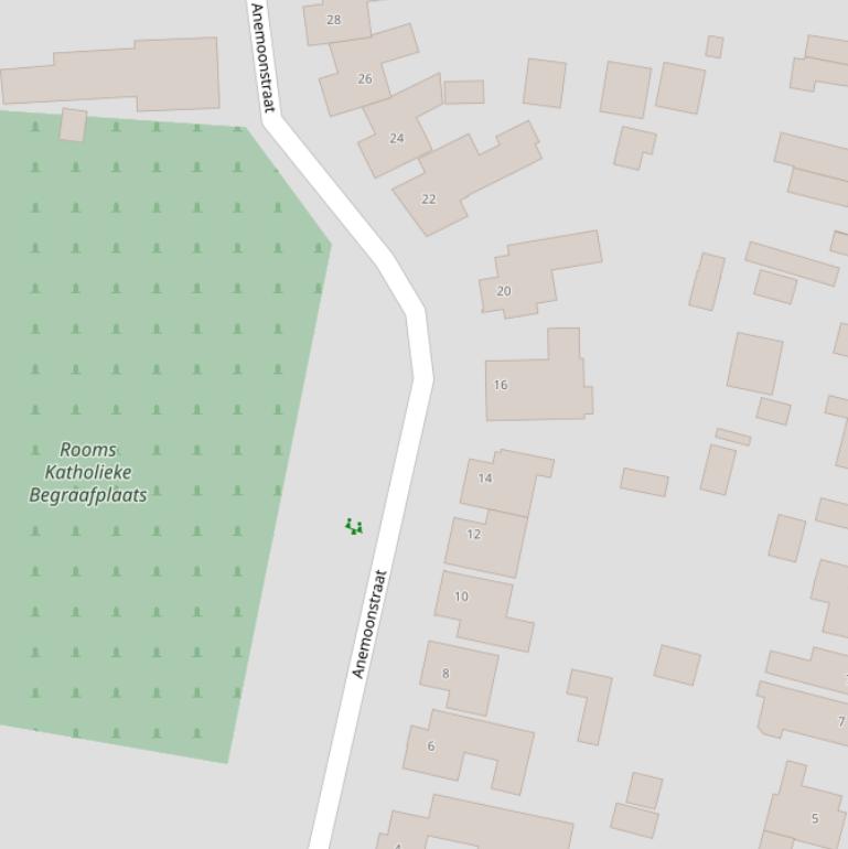 Kaart van de Anemoonstraat.