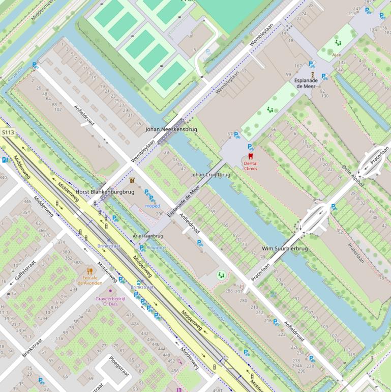 Kaart van  Anfieldroad.