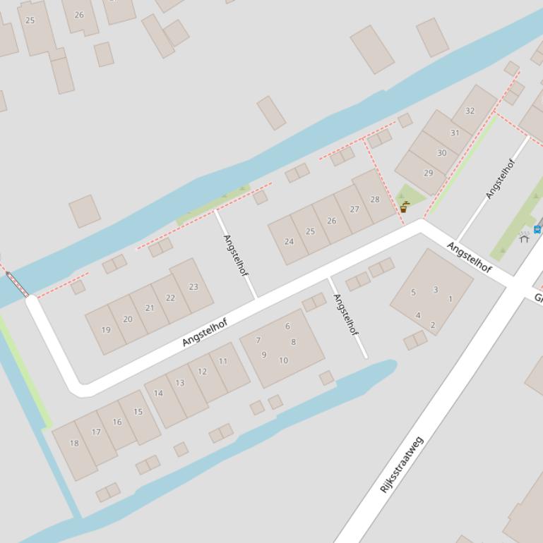 Kaart van de Angstelhof.