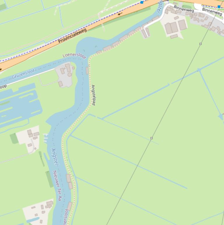 Kaart van het Angstelpad.