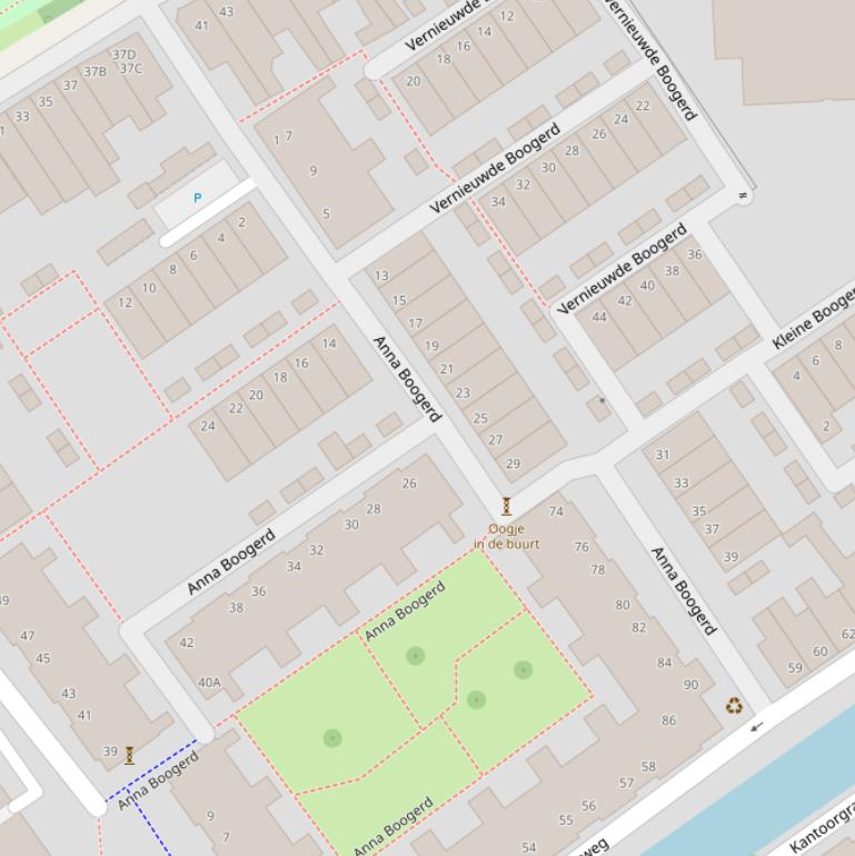 Kaart van  Anna Boogerd.