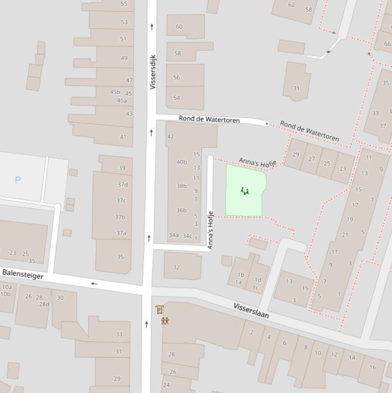 Kaart van  Anna’s Hofje.