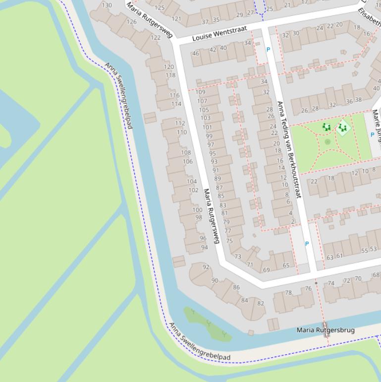 Kaart van het Anna Swellengrebelpad.