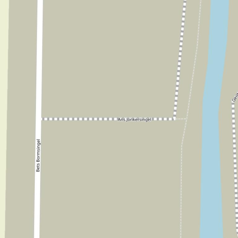 Kaart van de Ans Jonkersingel.