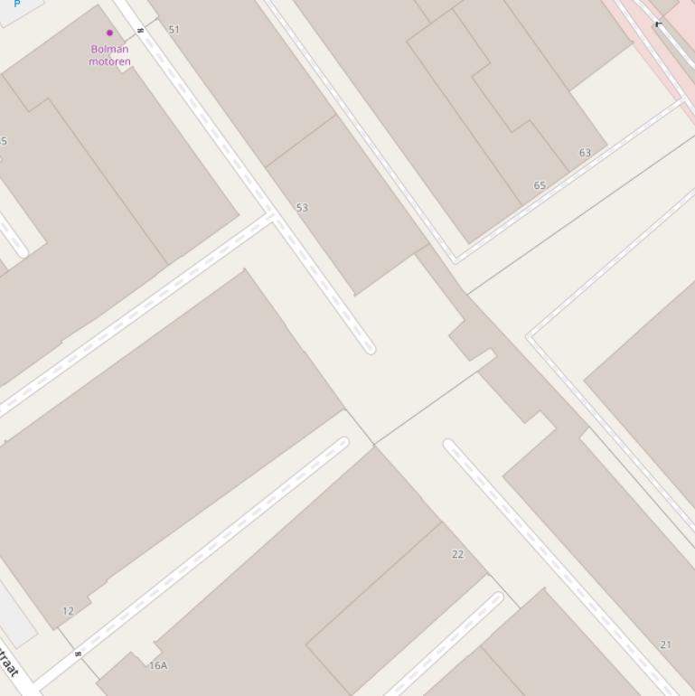 Kaart van de Antaresweg.