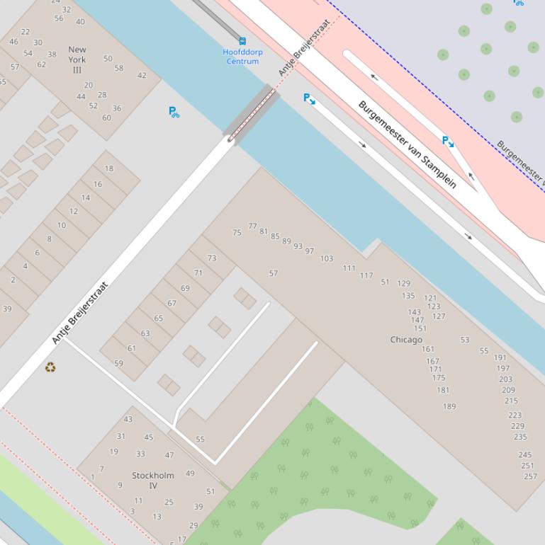 Kaart van de Antje Breijerstraat.