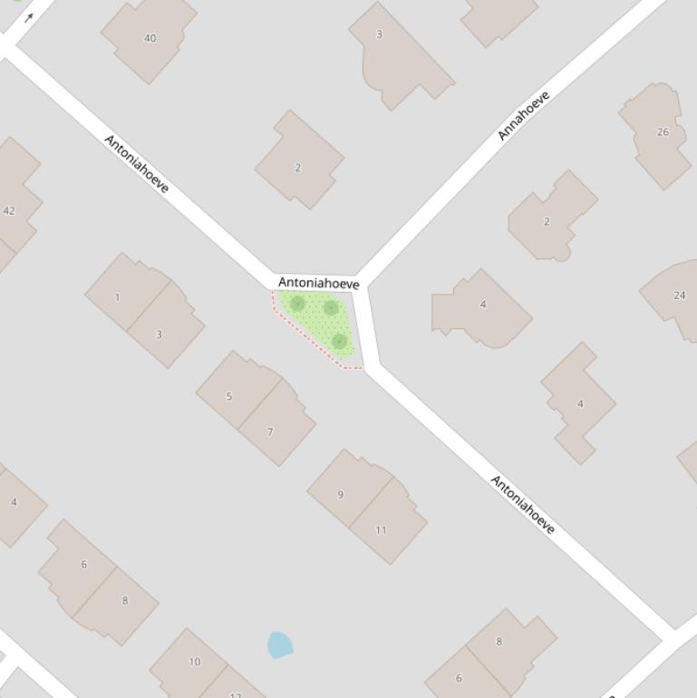Kaart van  Antoniahoeve.