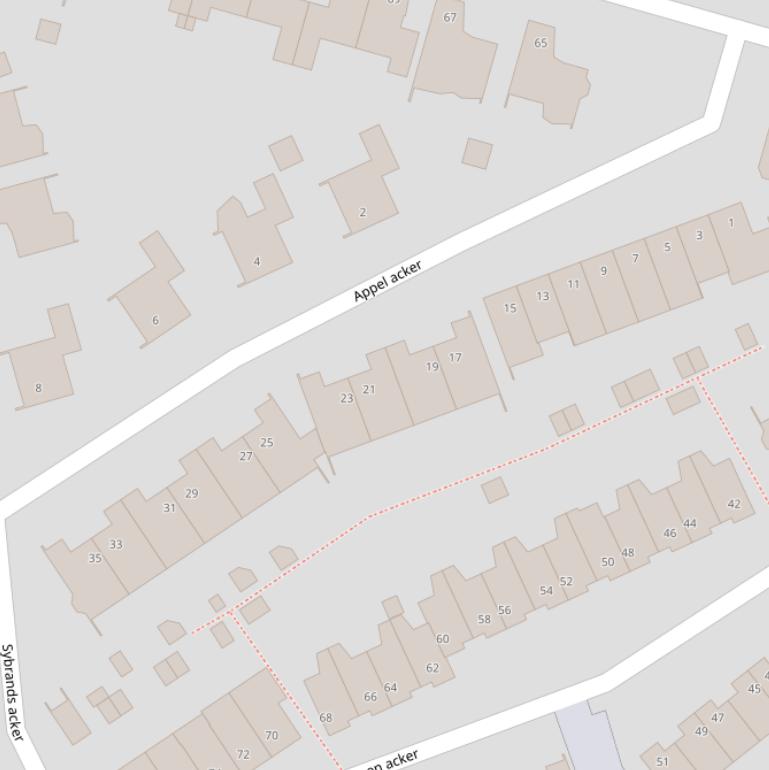 Kaart van  Appel acker.