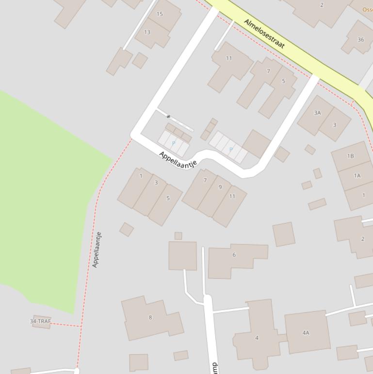 Kaart van het Appellaantje.