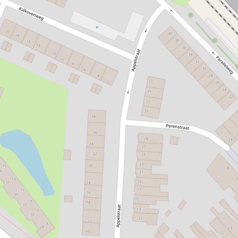 Kaart van de Appelstraat.