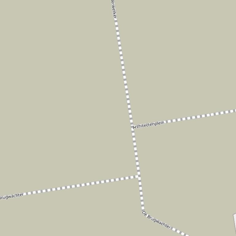 Kaart van het Architectenplein.