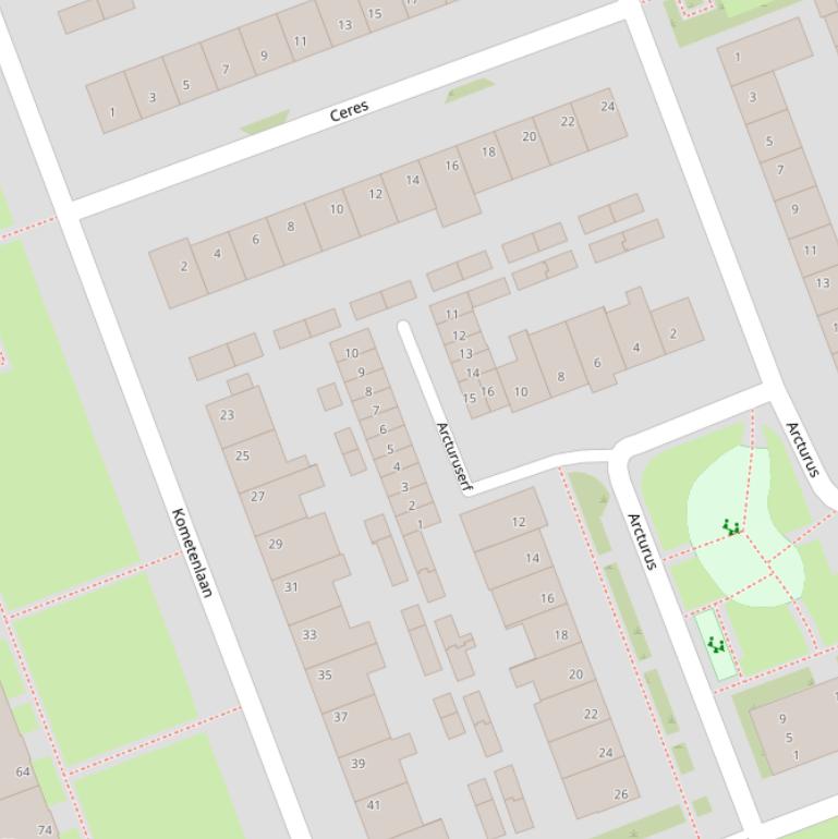 Kaart van het Arcturuserf.