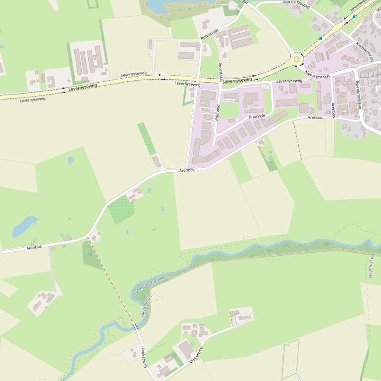 Kaart van het Arenbos.