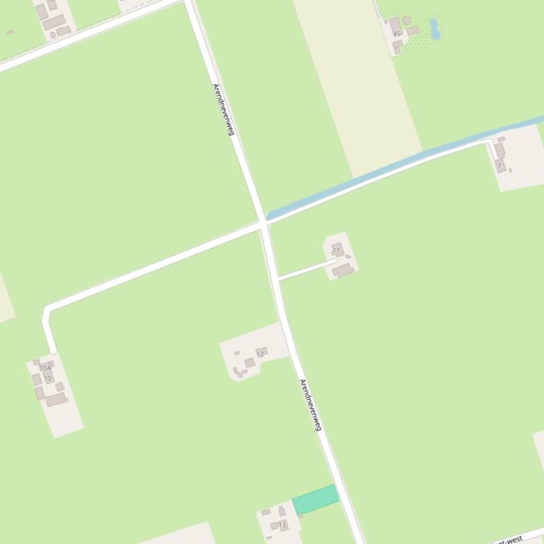 Kaart van de Arendnevenweg.