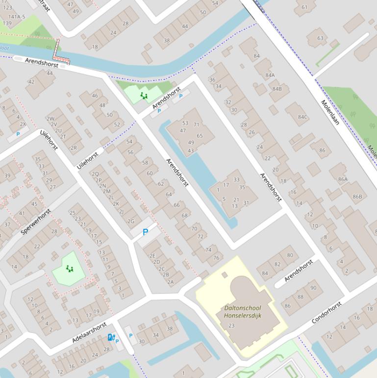 Kaart van  Arendshorst.