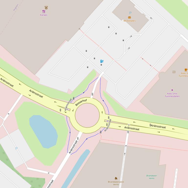 Kaart van de Ariënsstraat.