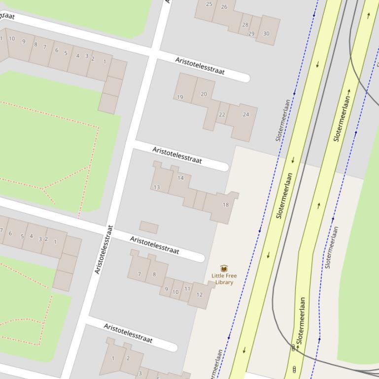 Kaart van de Aristotelesstraat.