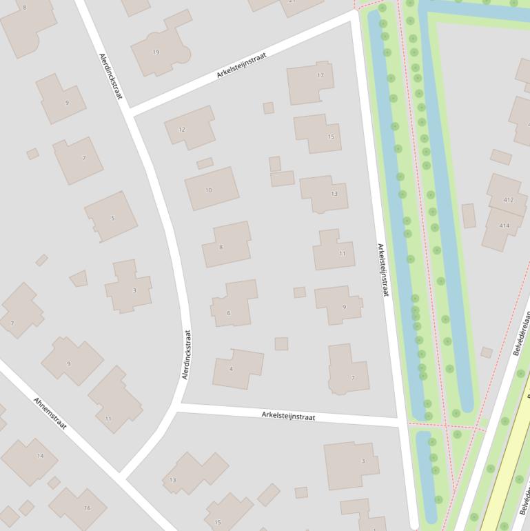 Kaart van de Arkelsteijnstraat.