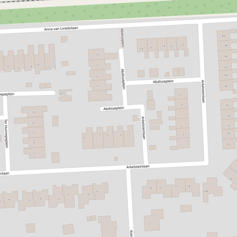 Kaart van de Arkelsteinlaan.