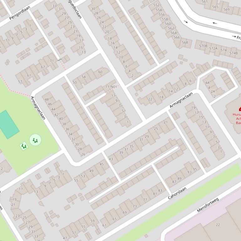 Kaart van de Armagnaclaan.