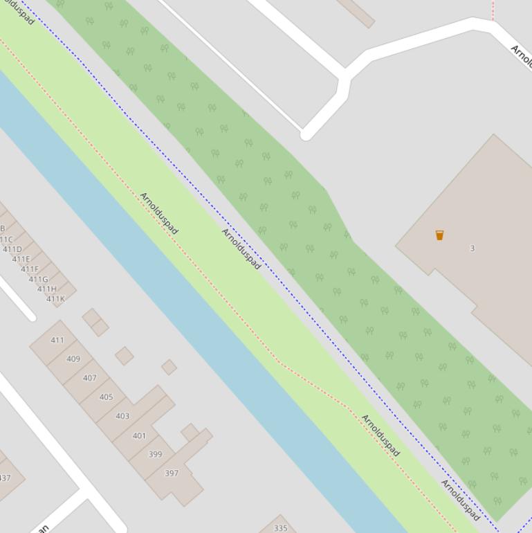 Kaart van het Arnolduspad.