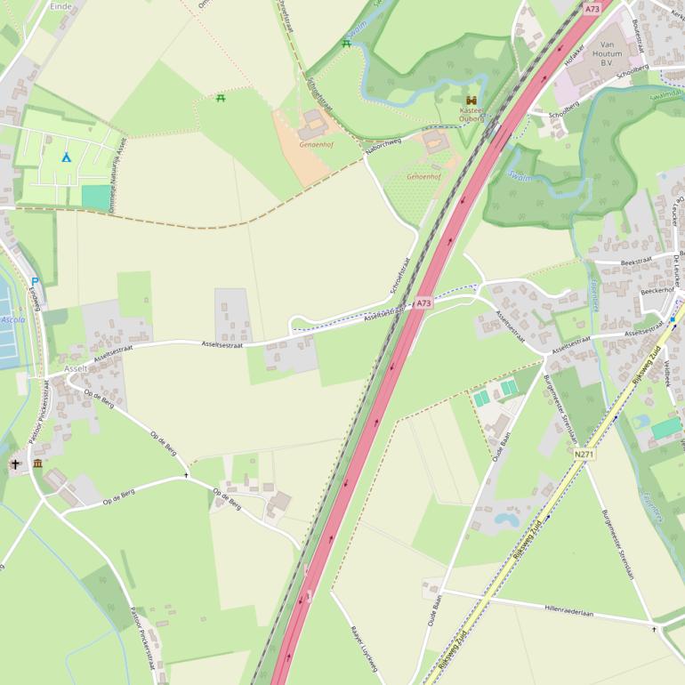 Kaart van de Asseltsestraat.