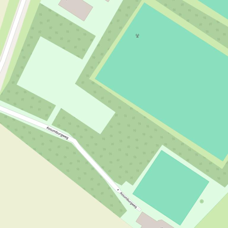 Kaart van de Assumburgweg.