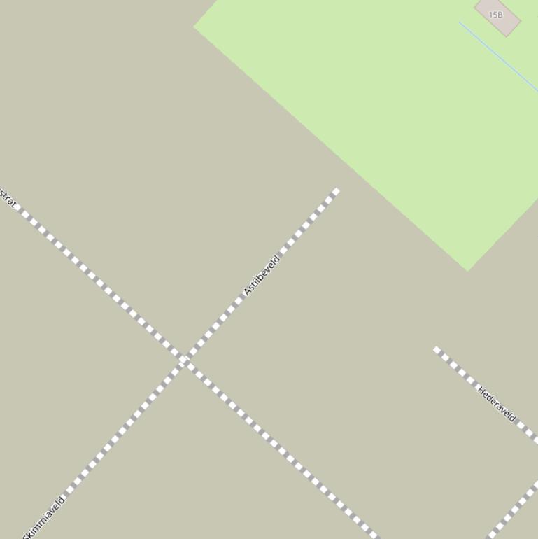 Kaart van het Astilbeveld.