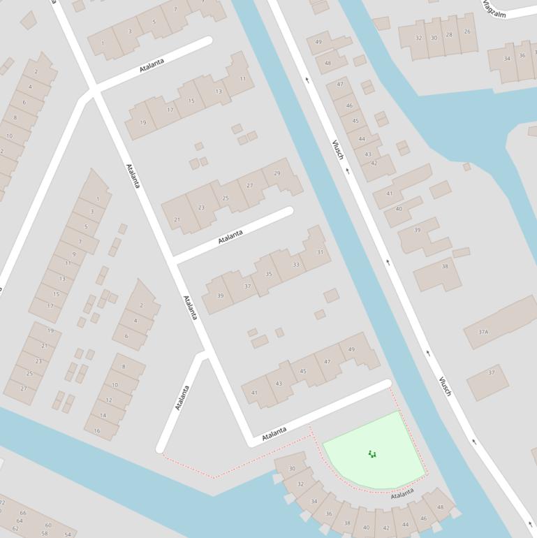 Kaart van  Atalanta.