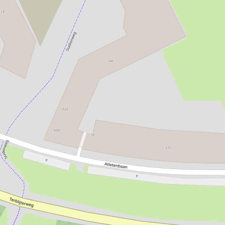 Kaart van  Atletenbaan.