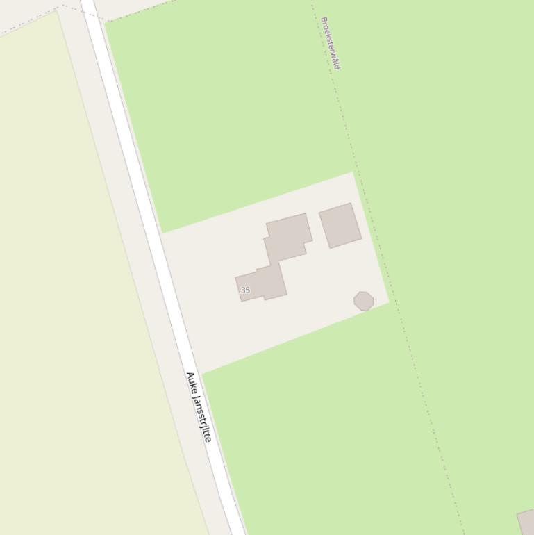 Kaart van  Auke Jansstrjitte.