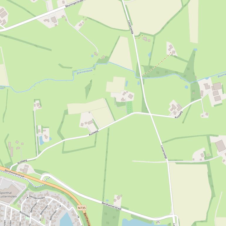 Kaart van de Austweg.