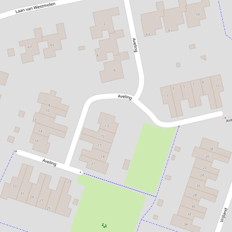 Kaart van  Aveling.