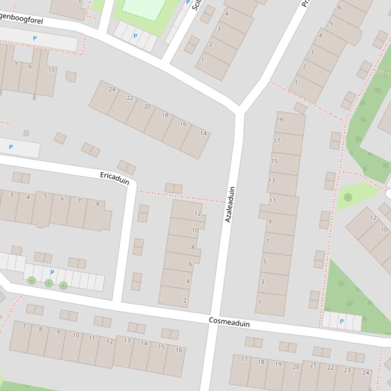 Kaart van  Azaleaduin.
