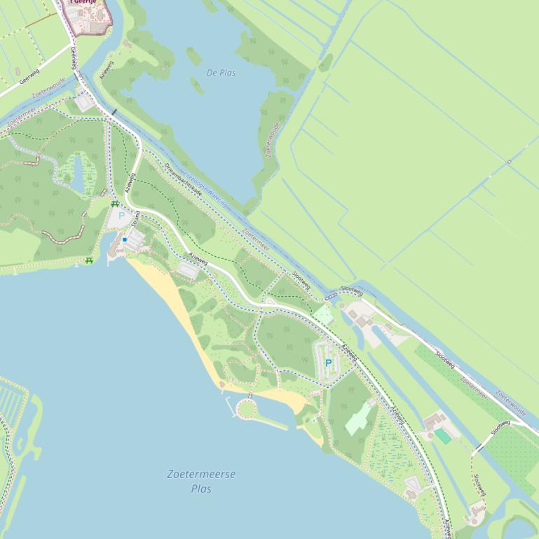 Kaart van de Aziëweg.