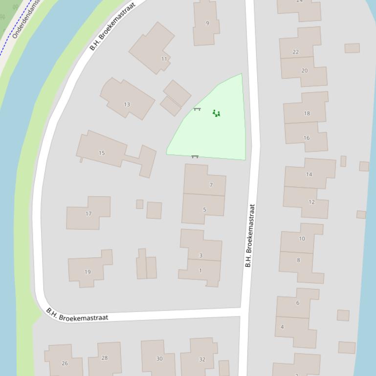 Kaart van de B.H. Broekemastraat.